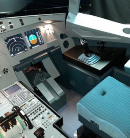 Airfield Flight Simulator in an Airbus 320