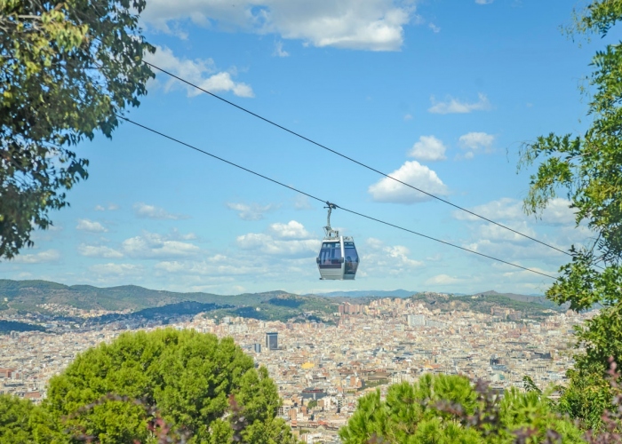 Barcelona eBike with Montjuic Cable Car ticket & Sailing trip