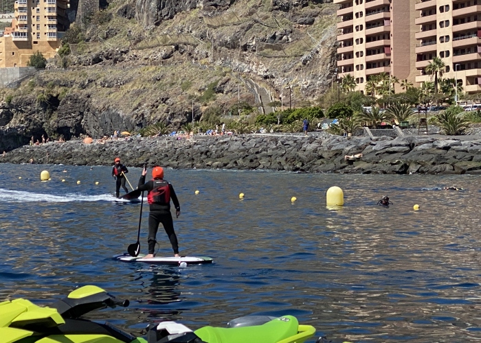 Glide effortlessly through the water with this Electric Surf experience