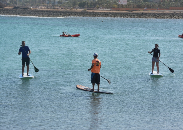 Learn how to Stand Up Paddle in the clear waters of Fuerteventura