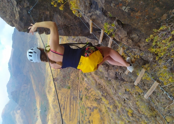 Multiadventure Route in the mountains of Gran Canaria with a glorious Zip line
