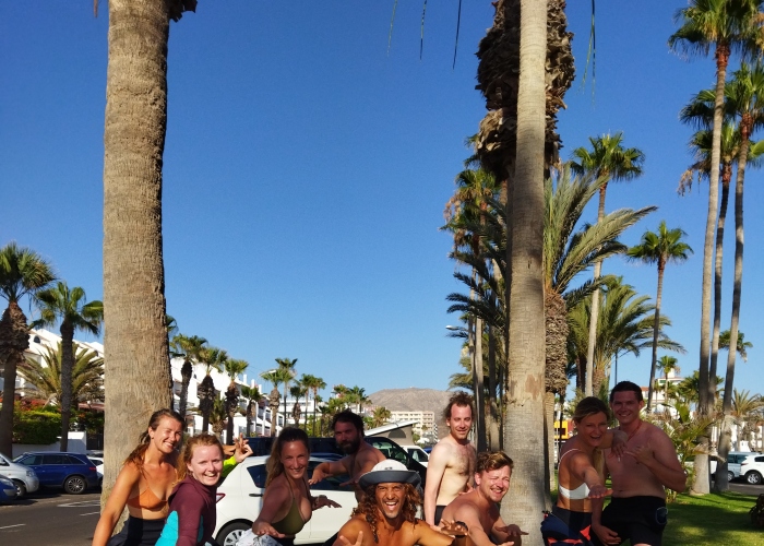 Surf classes all over the south of Tenerife