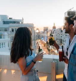 Tapas & Wine tour in Madrid with drinks & views on a Rooftop terrace